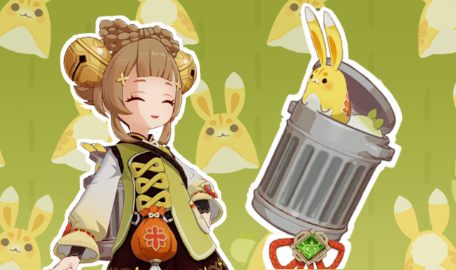 YaoYao and her Bag - Trash can