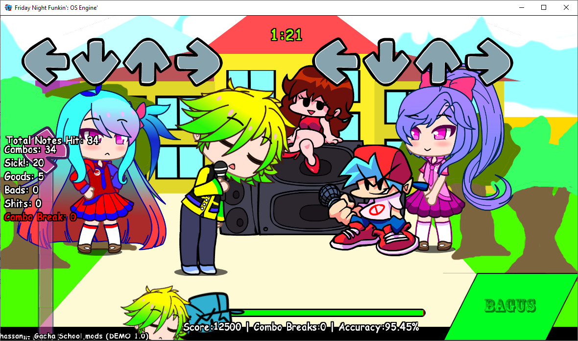 Frida Night Funkin School Gacha Clup (demo) v1.4 Mod for Friday Night ...