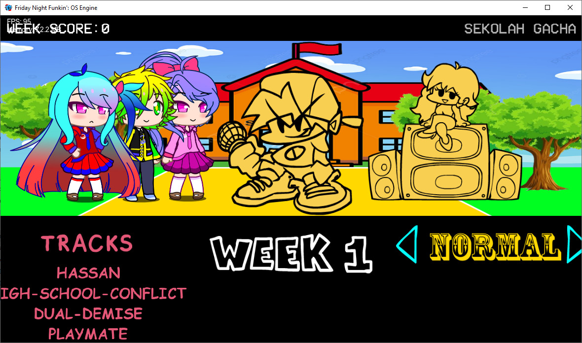 Frida Night Funkin School Gacha Clup (demo) v1.4 Mod for Friday Night ...