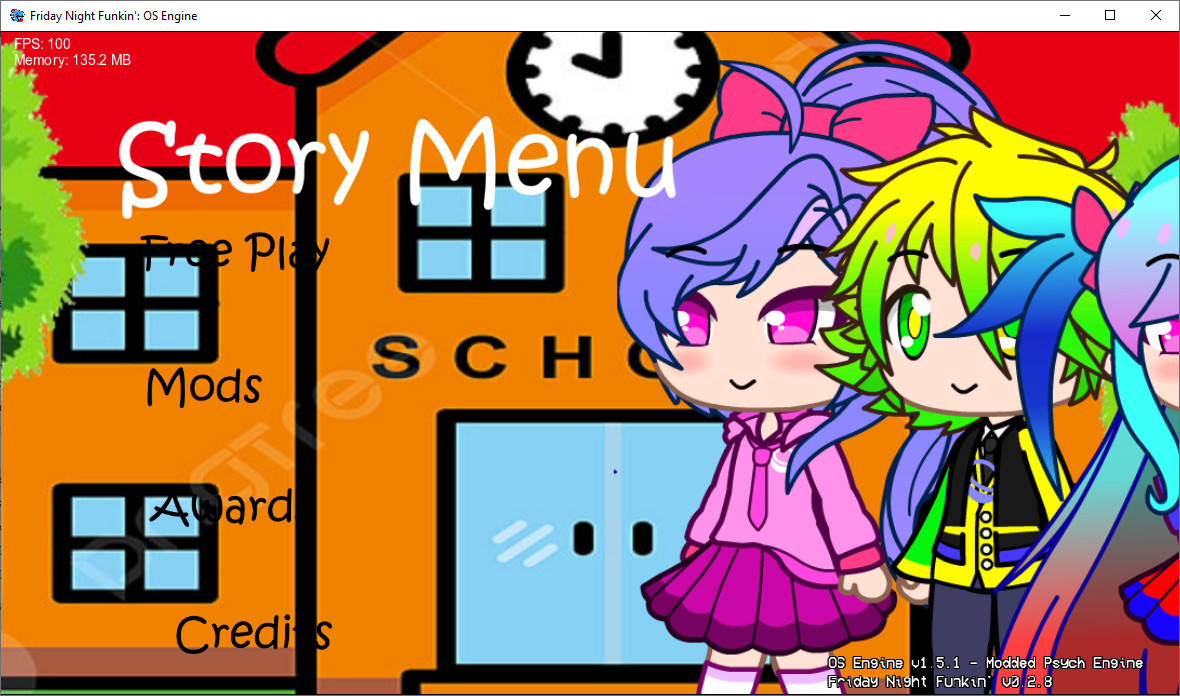 Frida Night Funkin School Gacha Clup (demo) v1.4 Mod for Friday Night ...