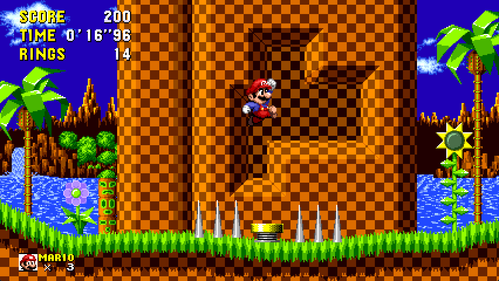 The Super Mario Bros in Sonic Forever [Sonic the Hedgehog Forever] [Mods]