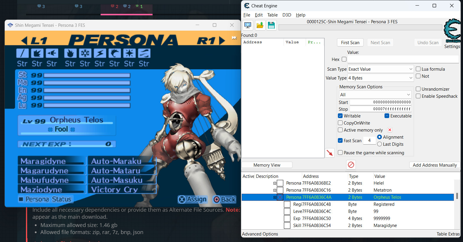 Cheat and Gameshark on PCSX2 