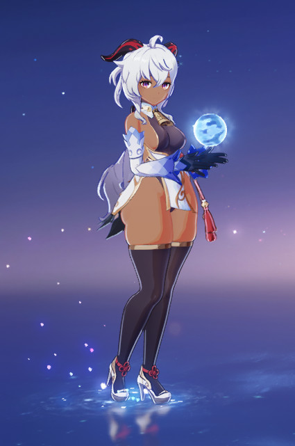 BH Ganyu but she's Darkskin