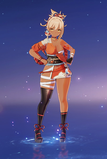 BH Yoimiya but she's Darkskin