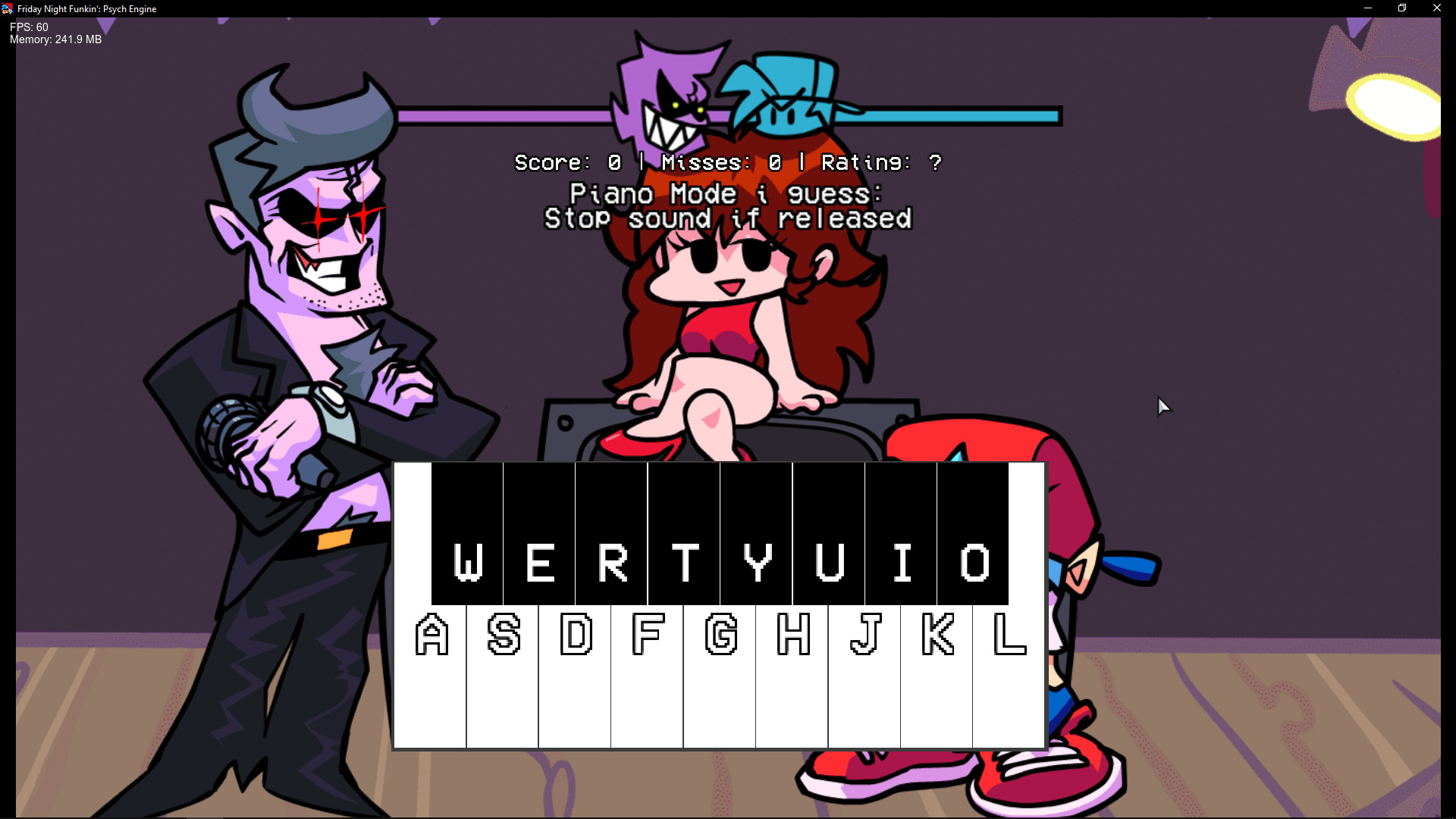 funny piano in fnf psyc engine