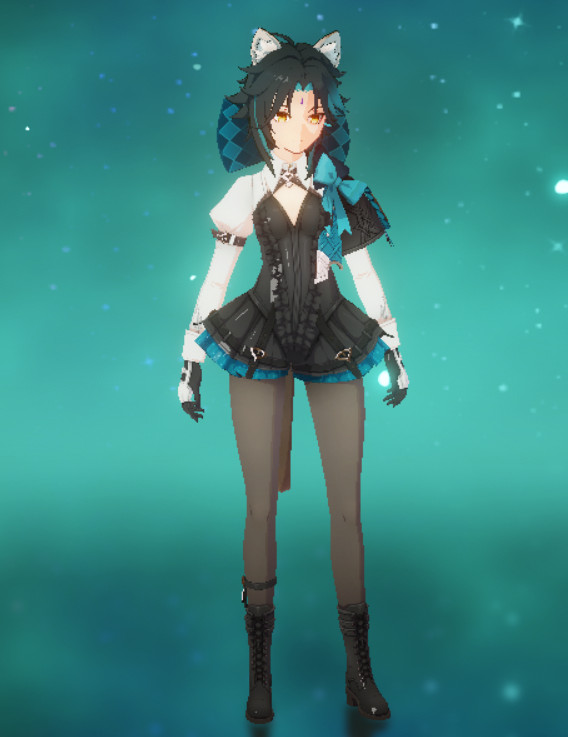Xiao Wearing Lynette's Clothes (3 vers)