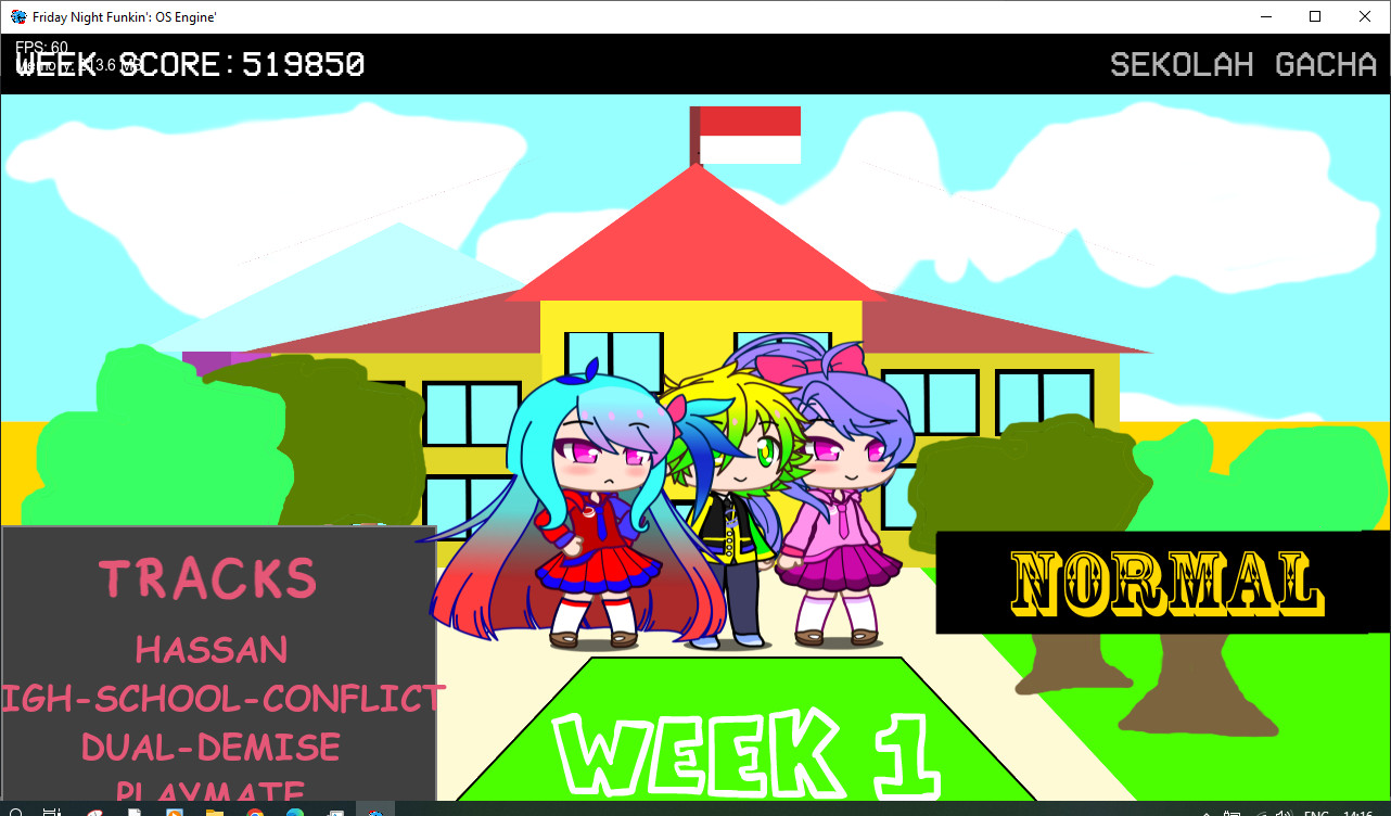 Frida Night Funkin School Gacha Clup (demo) v1.4 Mod for Friday Night ...