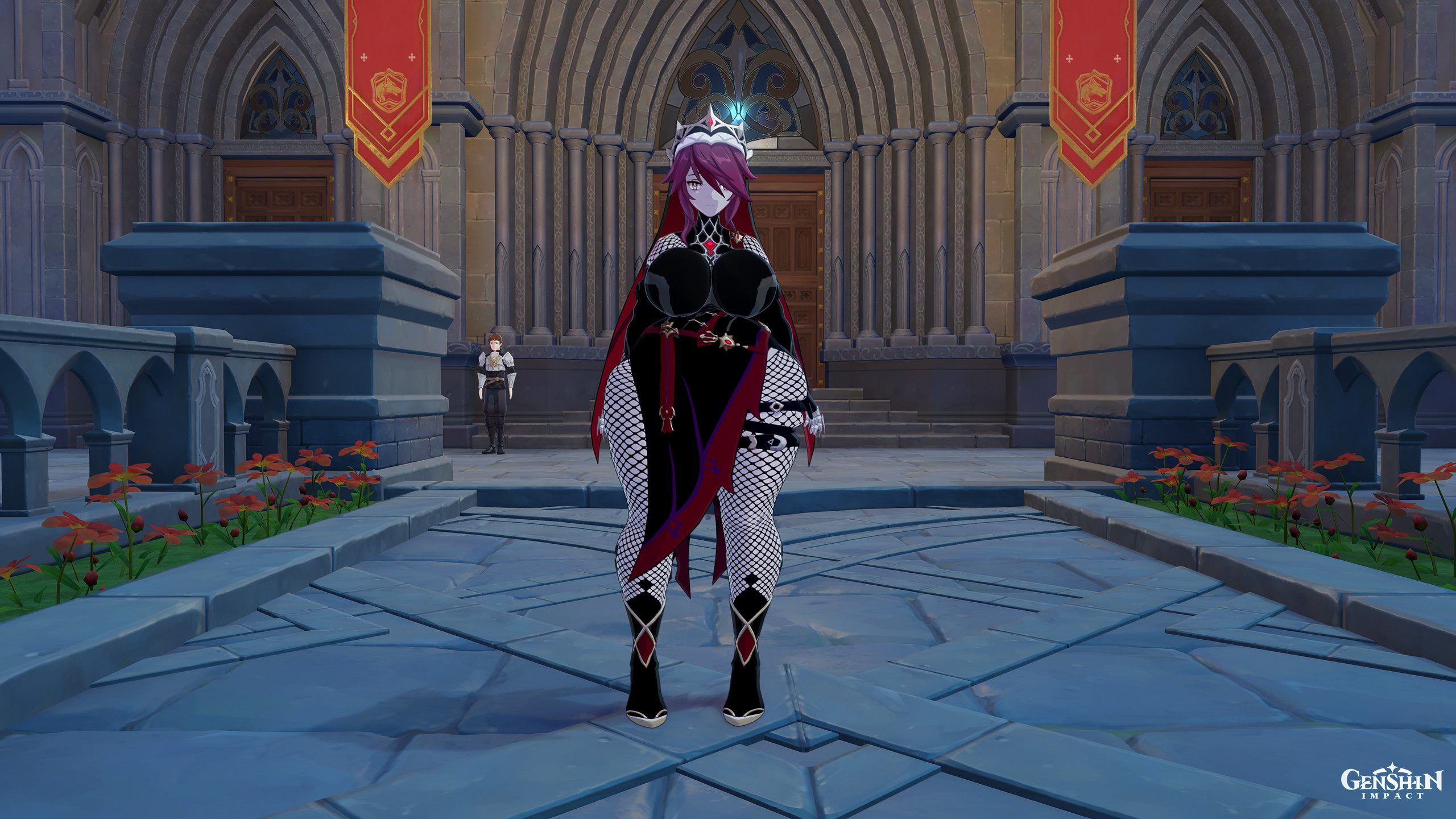 Chubby Gothicc Dark Rosaria