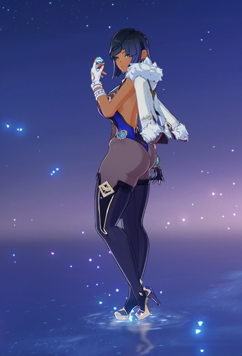 BH Yelan but she's darkskin