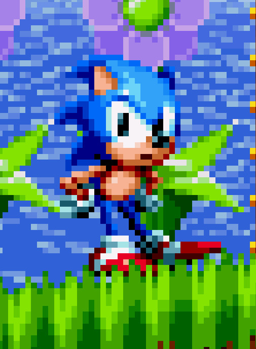 3120x1440] Green Hill Zone from Sonic the Hedgehog : r/PixelHolepunch