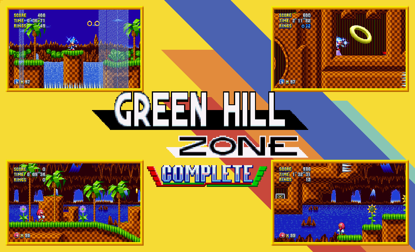 Sonic Mania: Green Hill Zone Act 1 & 2 Playthrough