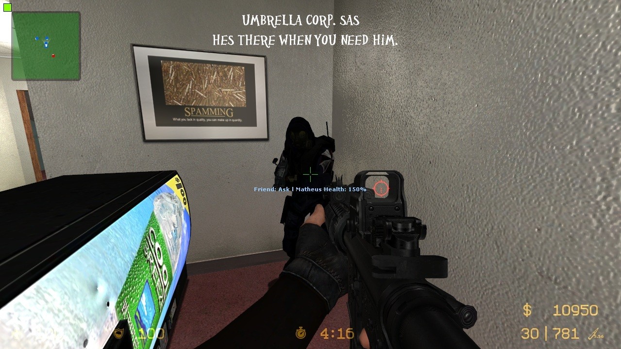 Umbrella Corp SAS(with hood up and gloves)