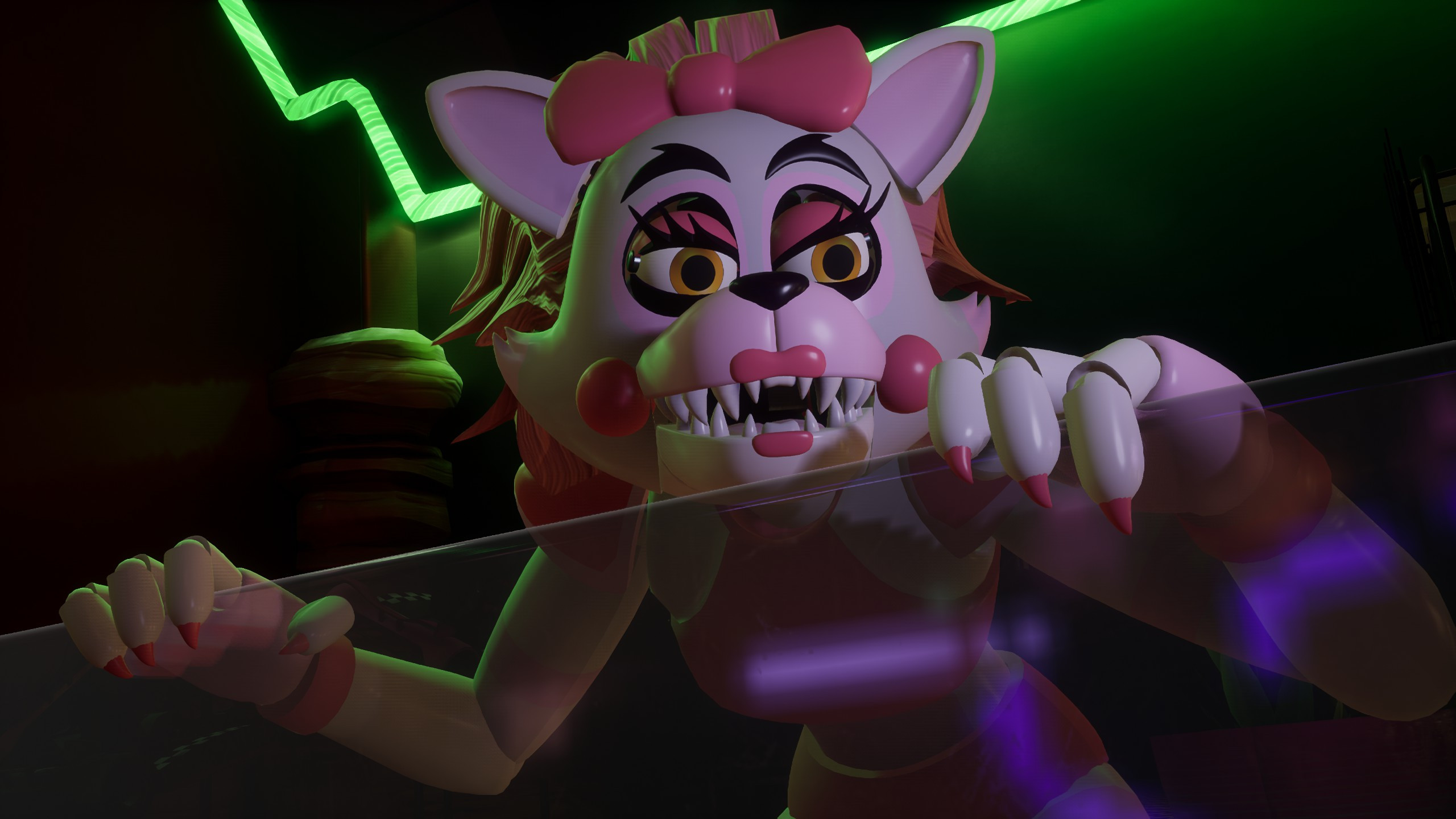 Withered Foxy in style of Chica! Swapped W Foxy! (FNaF 2 Mods) 