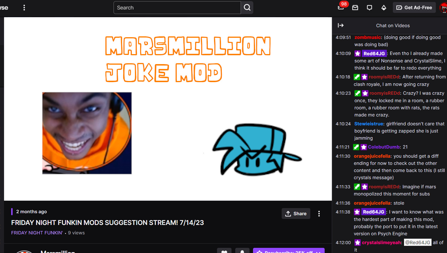 FNF Vs MarsMillion (Joke Mod)