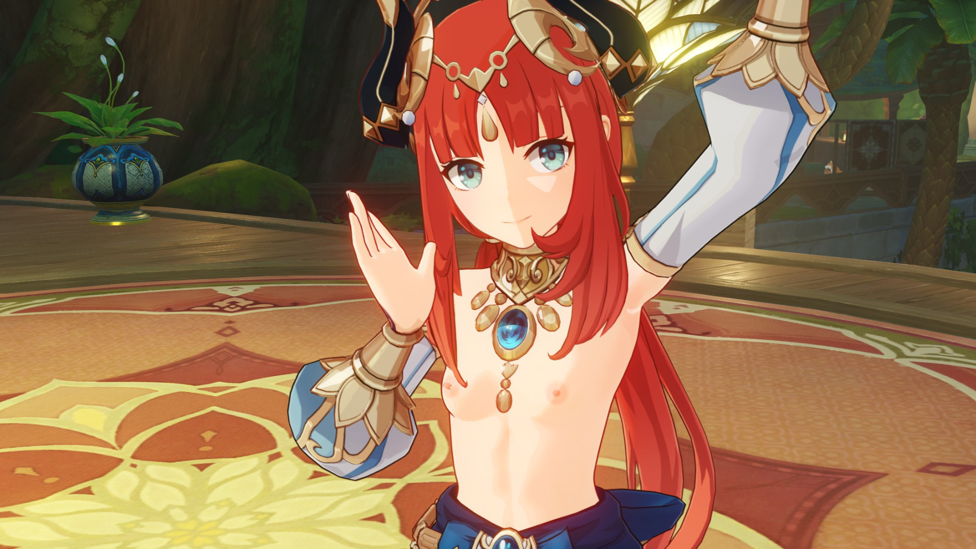 Nilou Undressed: Base Outfit + Bikini Nude Mod