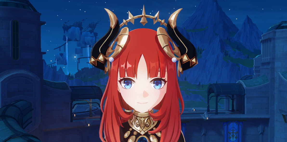 Nilou no cape, but horns stay (+recolor version)