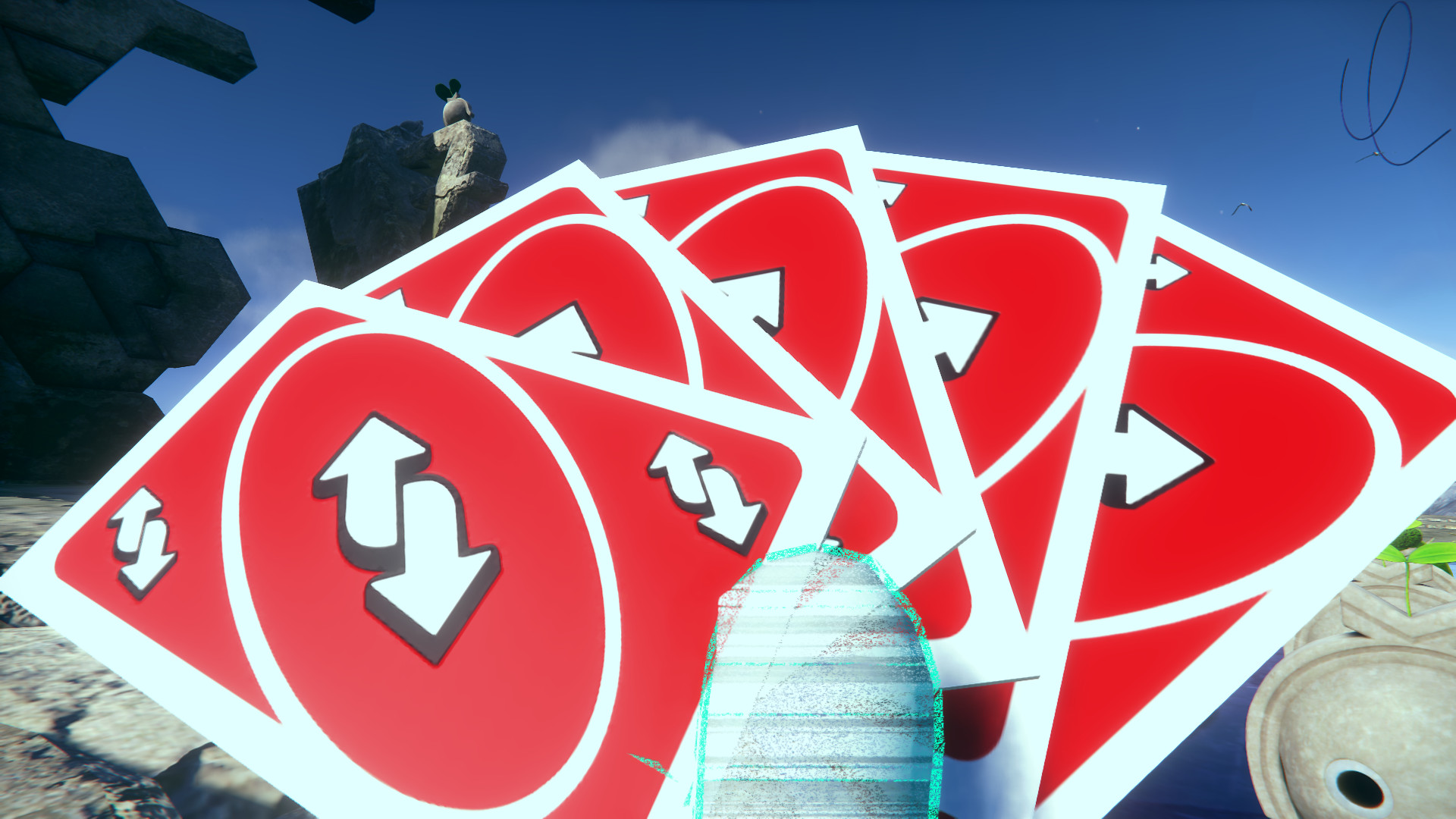 Uno reverse card with love symbol