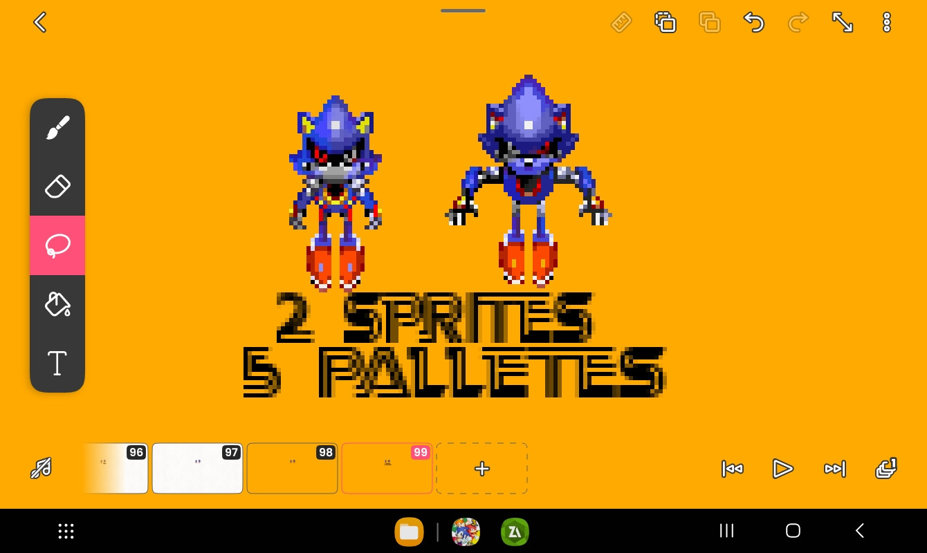 Metal Sonic in Sonic 3 Style