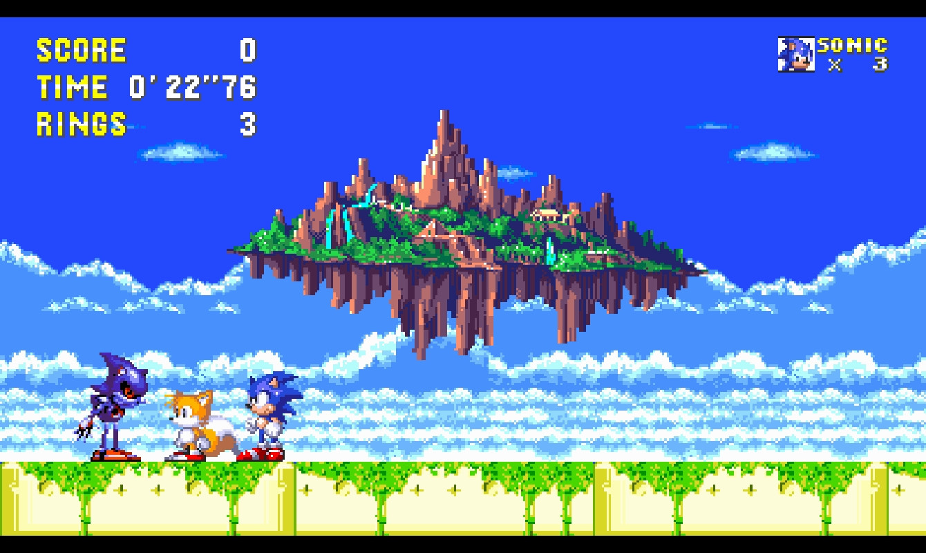 Metal Sonic Over Mecha Sonic [Sonic 3 A.I.R.] [Mods]