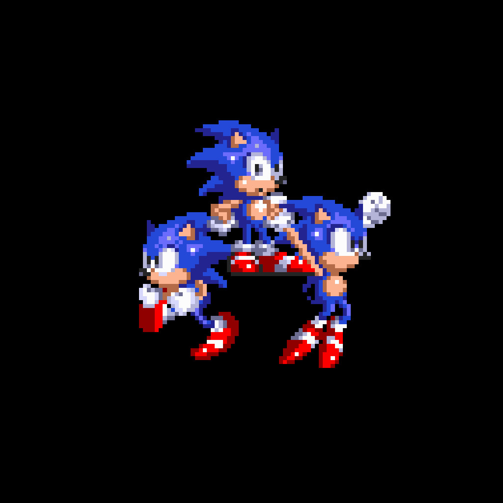 Sonic says opening sprite animation