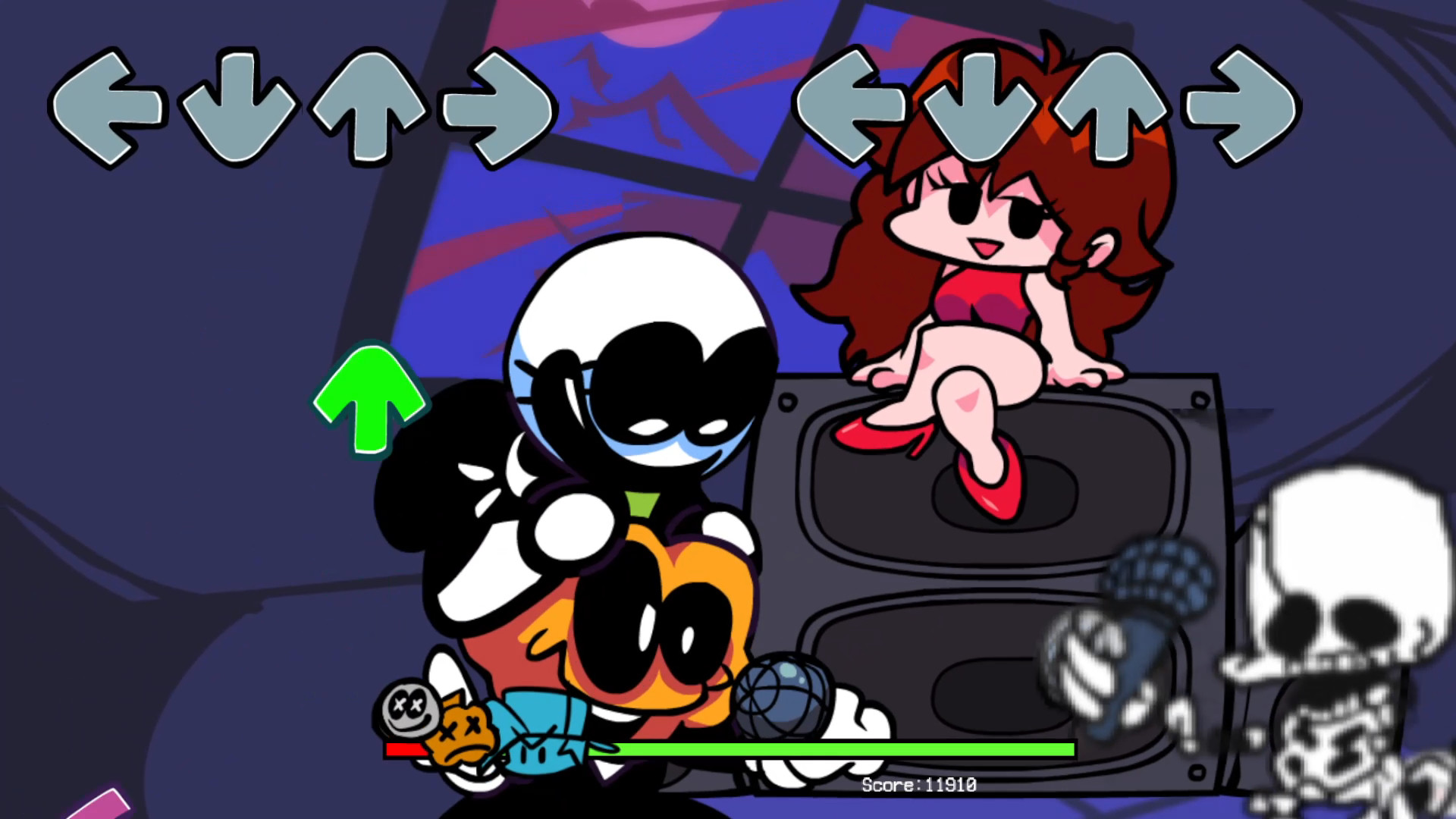 Playable death screen "skeleton"