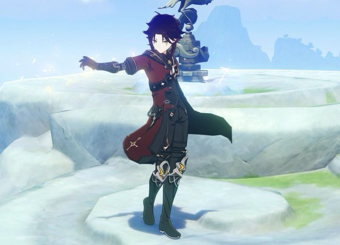 Albedo Retexture w/ Xiao's Hair