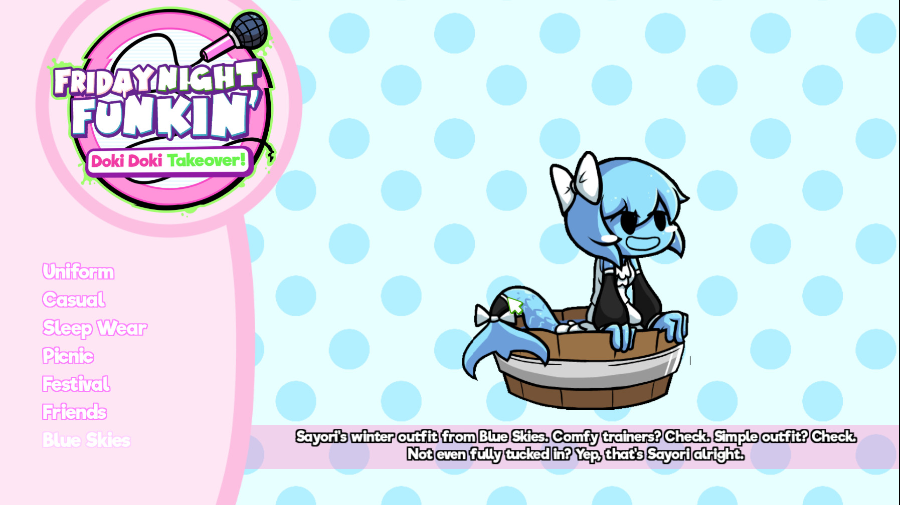 Scrapped Mermaid Sayori skin