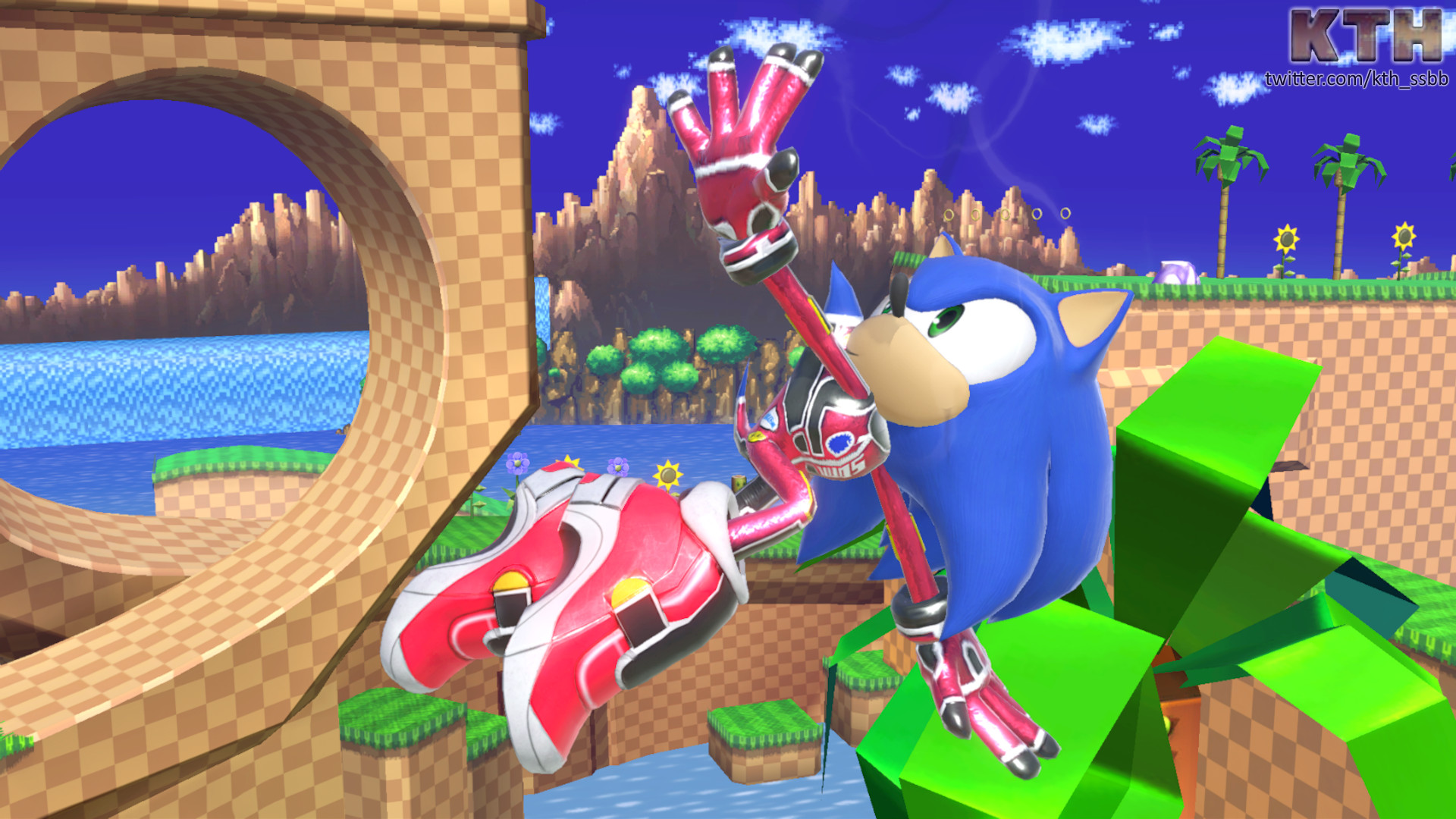 Wii - Super Smash Bros. Brawl - Green Hill Zone - The Models Resource