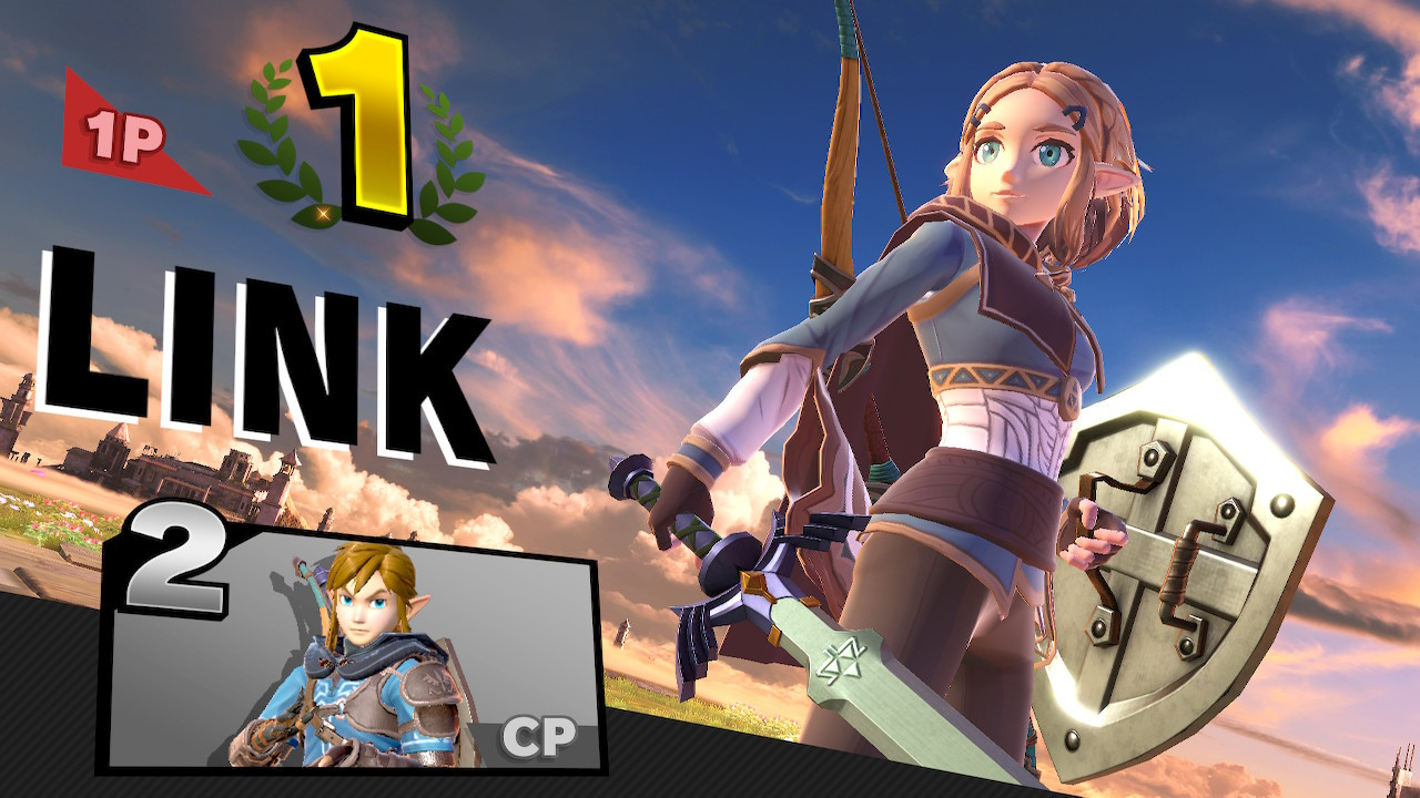 TOTK Zelda over Link [Super Smash Bros. Ultimate] [Mods]