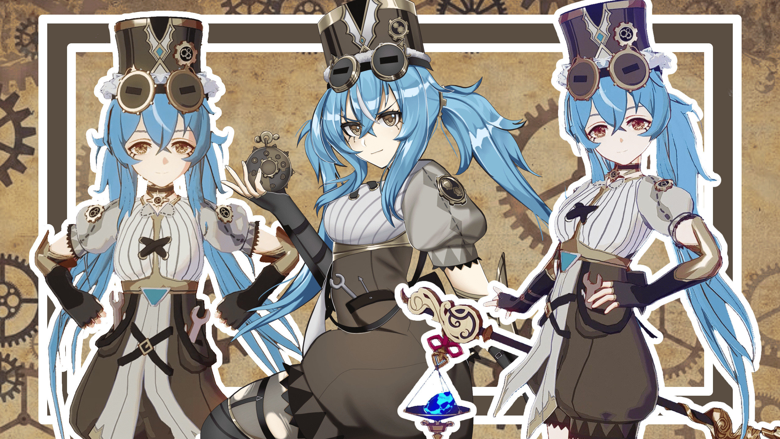 Elysia OC over Yanfei