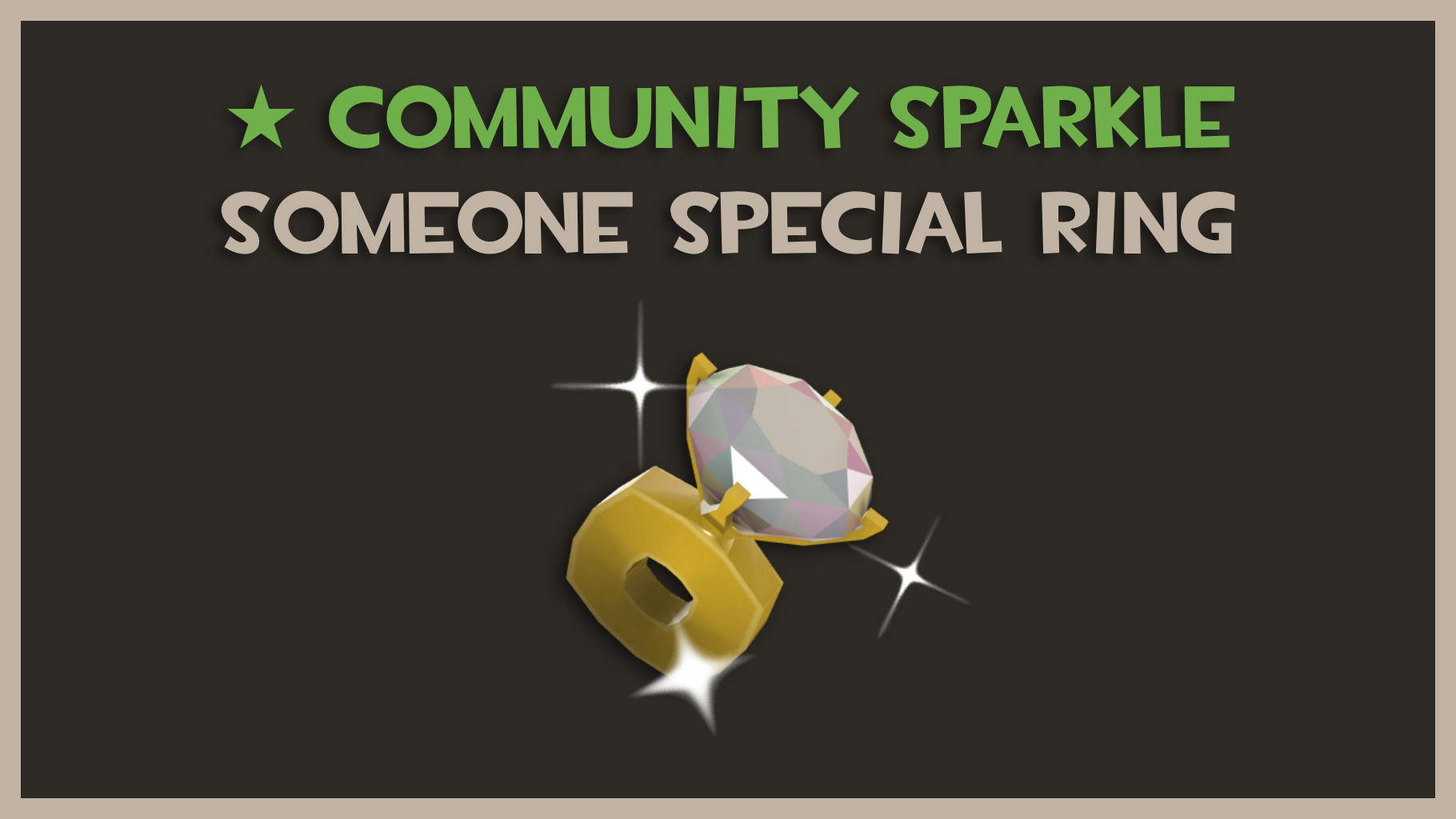 ★ Community Sparkle Someone Special Ring