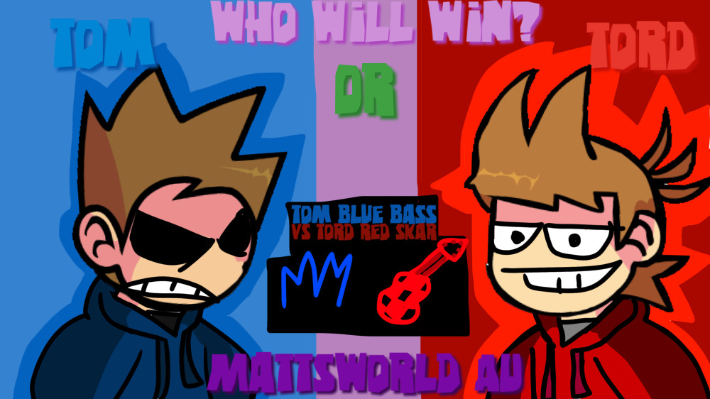 Tom Blue Bass Vs Tord Red Skar