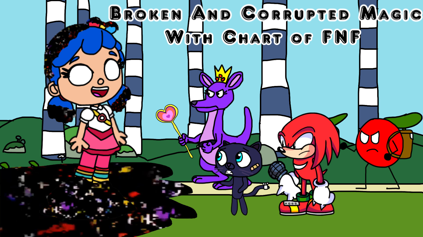 Broken and corrupted magic (song of Pibby True)