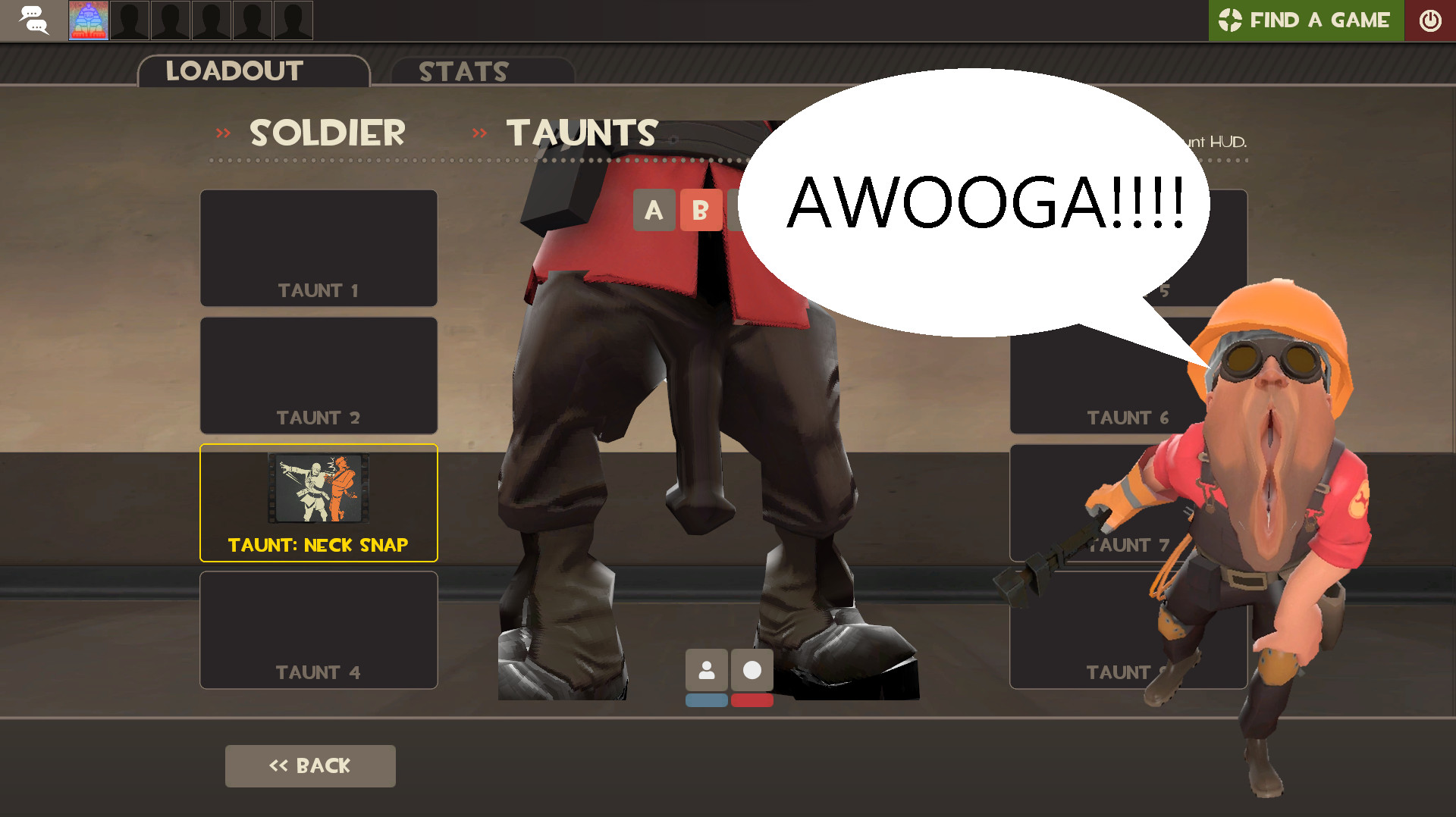 Soldier edited to have a *slight* buldge