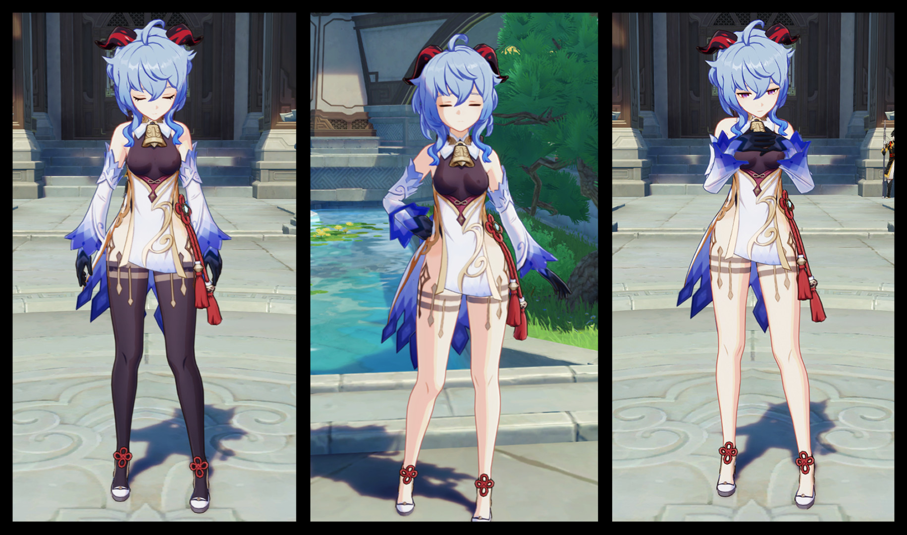 Ganyu Thigh Highs/Bare Legs Toggle