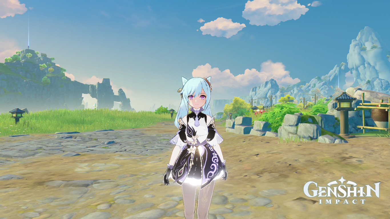 whitesh bluesh hair keqing v3