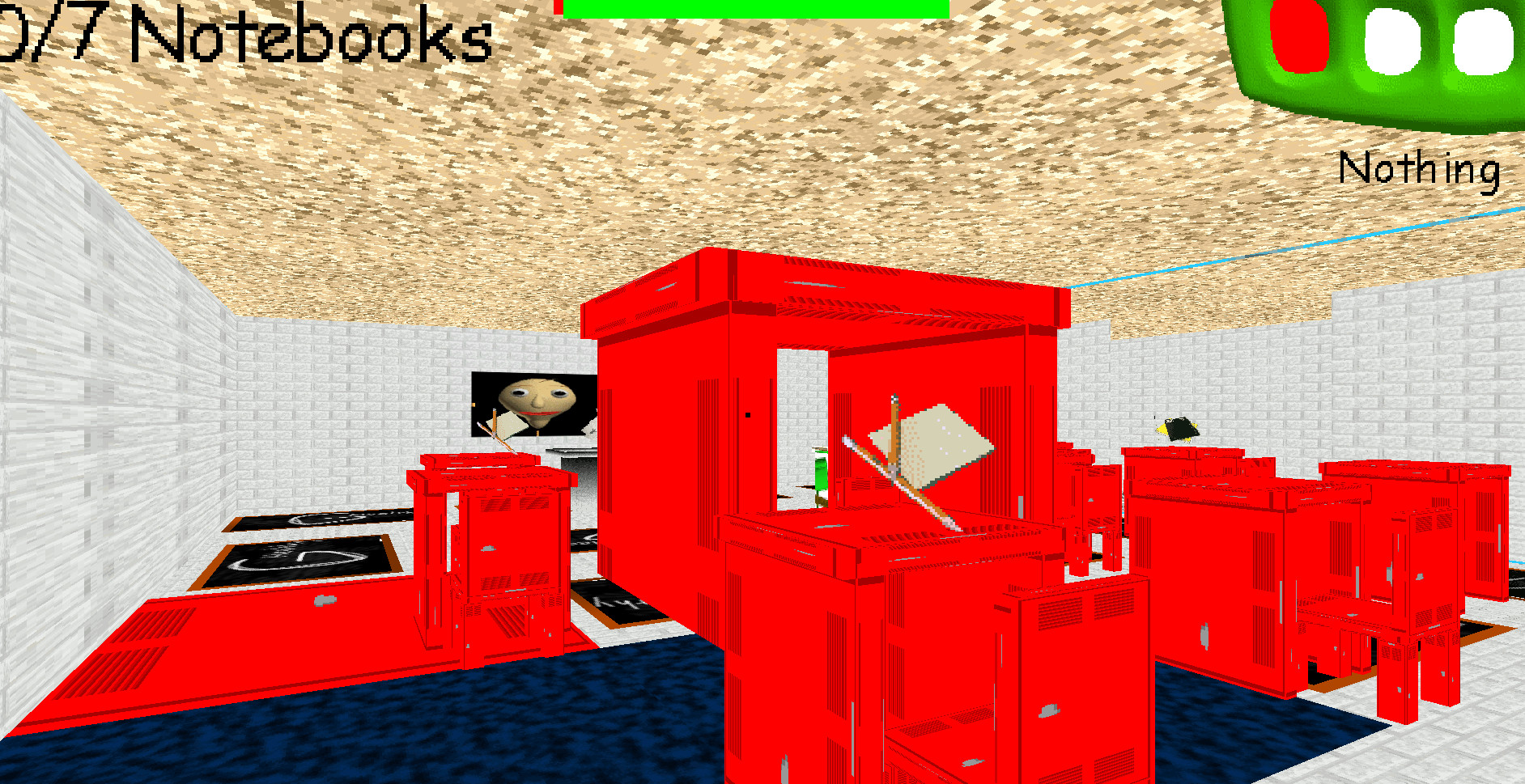 Red's Basics in Among Us (Baldi's Basics Mod)