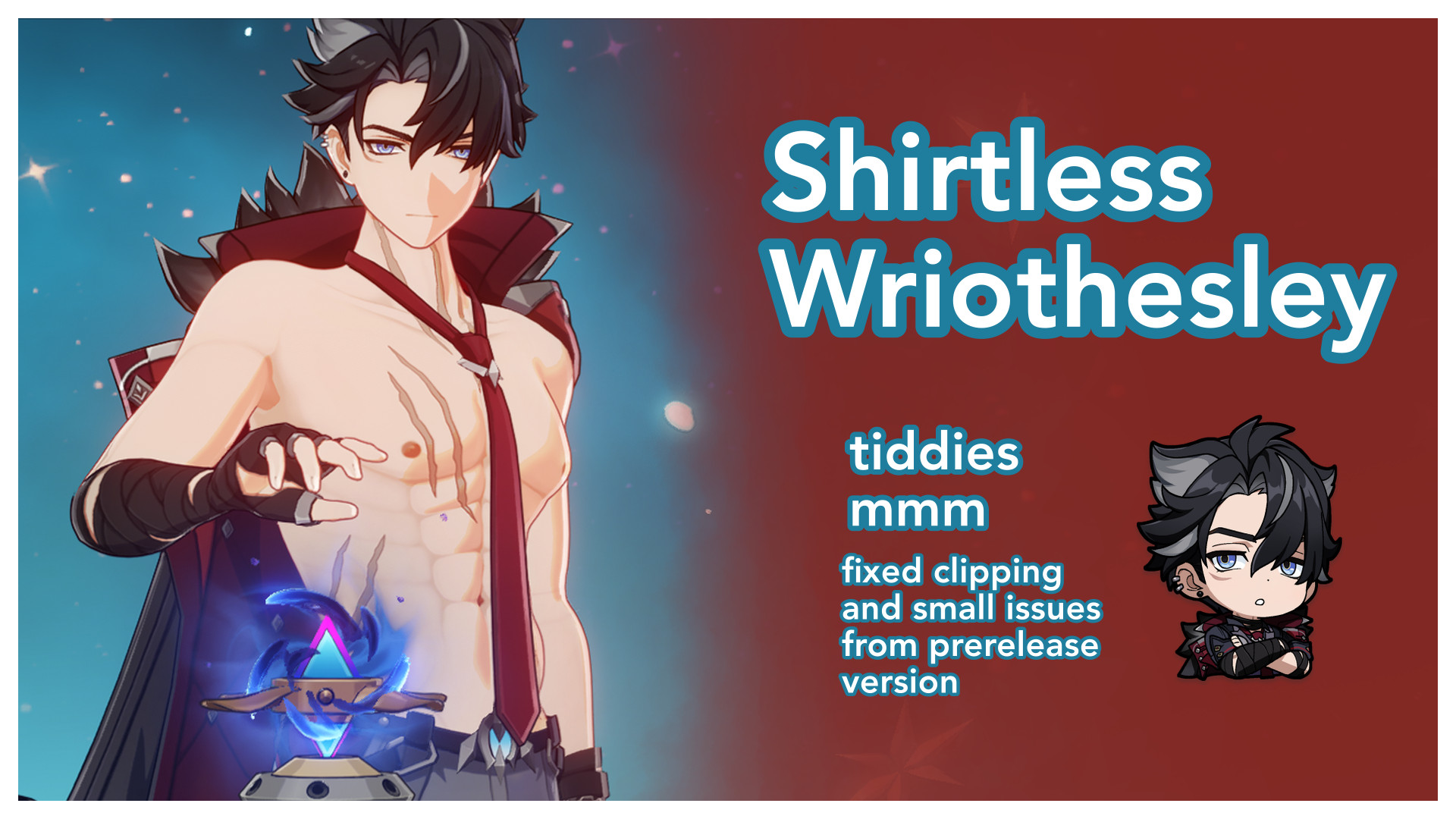Shirtless Wriothesley