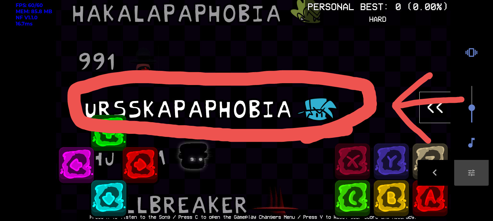 Ursskapaphobia Chart Mod
