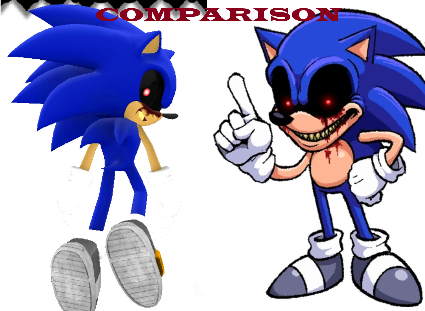 Sonic.EXE 🆚 Sonic.EYX #shorts #sonicexe #soniceyx -  in 2023