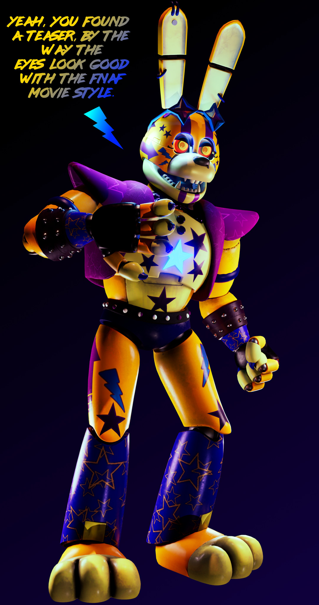 Shattered glamrock bonnie fnaf sb ruin in 2023