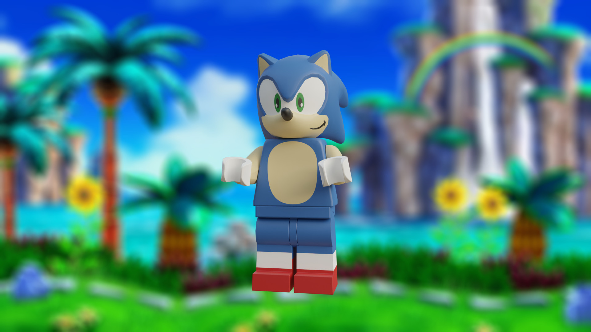 LEGO DIMENSIONS MINI FIGURE SONIC THE HEDGEHOG - Sonic Figure Only