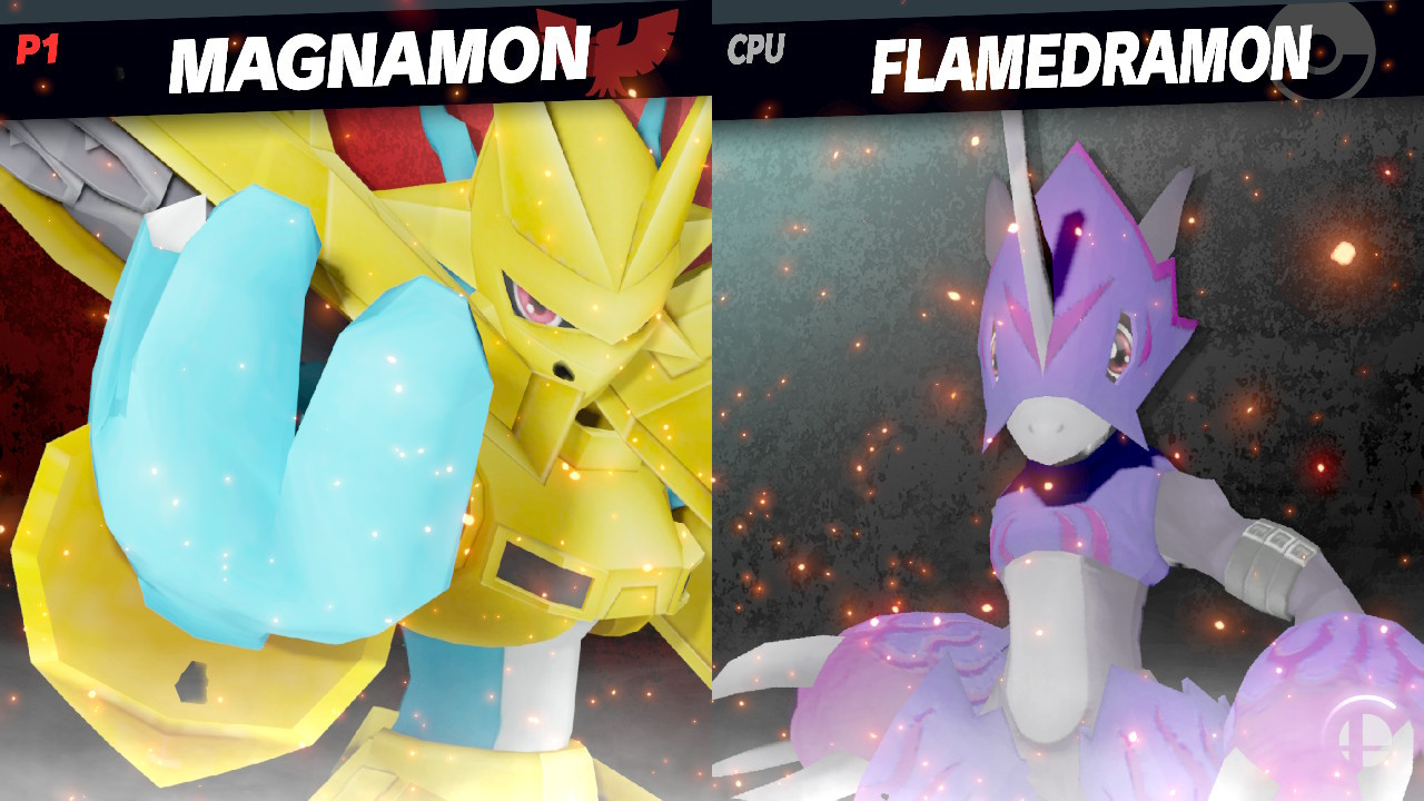 Magnamon over Captain Falcon (8 colors) Mod for Super Smash Bros ...