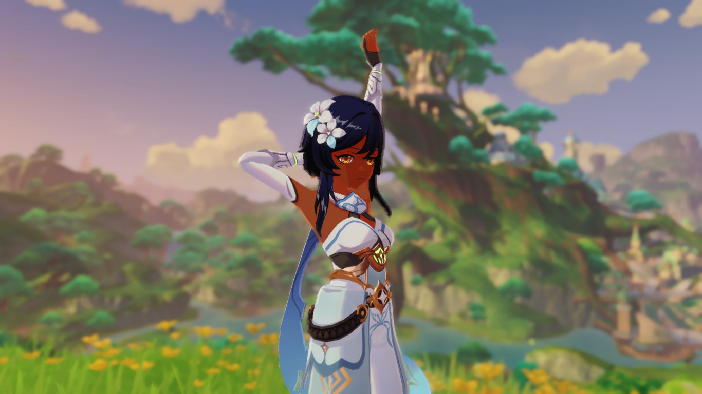 dark-skinned lumine + pants mod