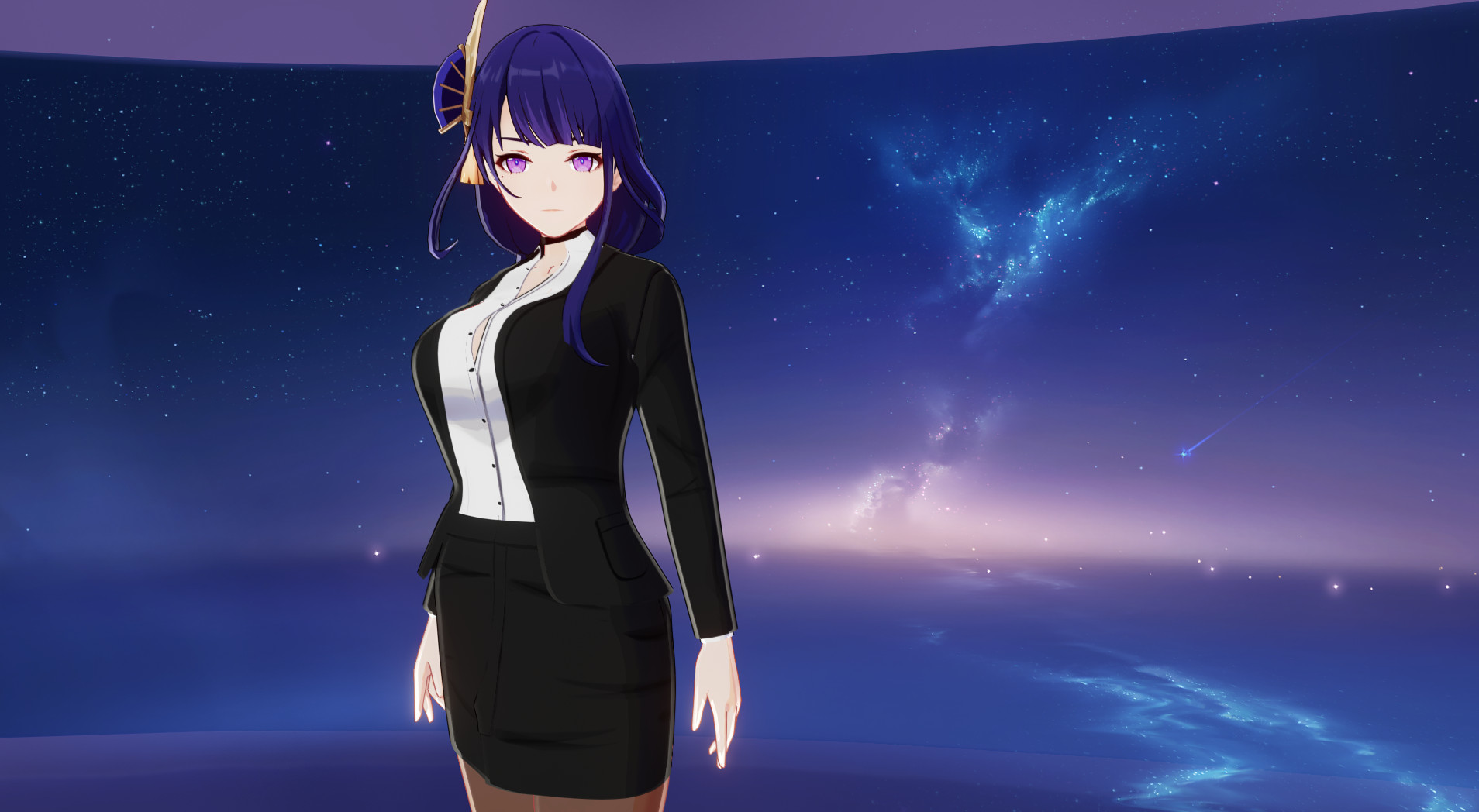 Office Lady Raiden Shogun! Mod for Genshin Impact | GI Mods