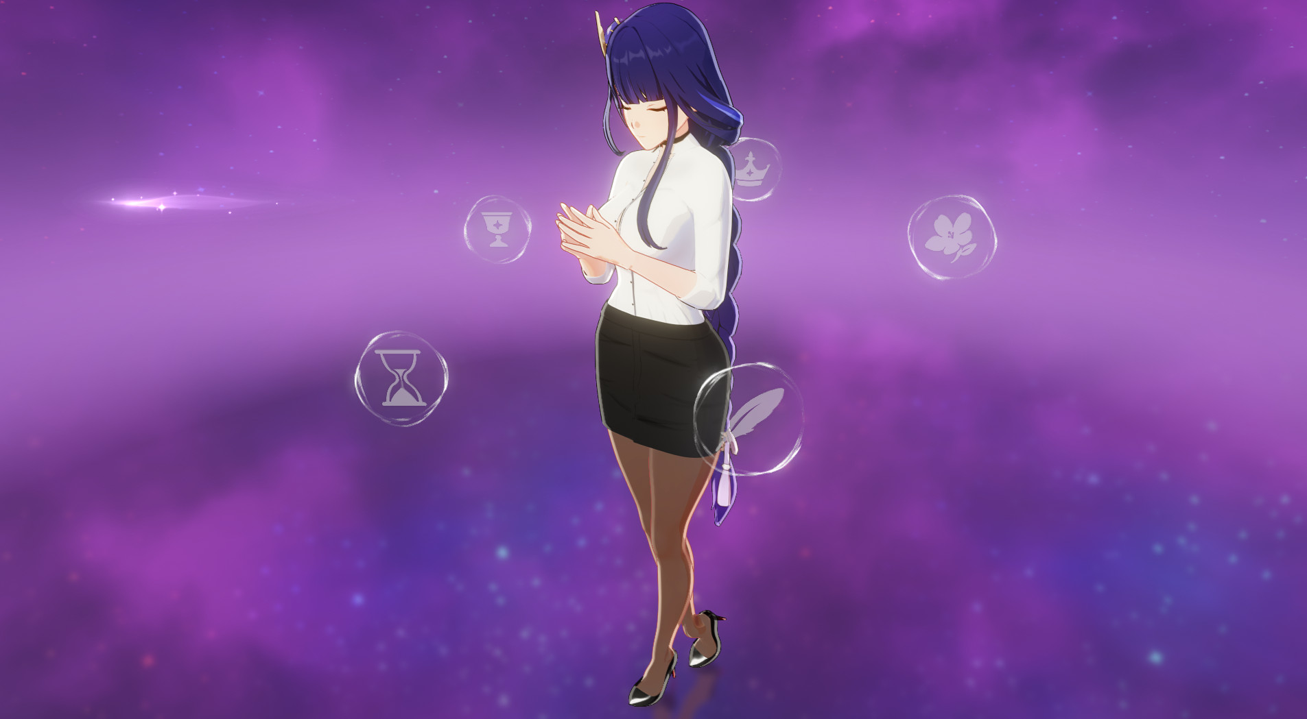 Office Lady Raiden Shogun! Mod for Genshin Impact | GI Mods