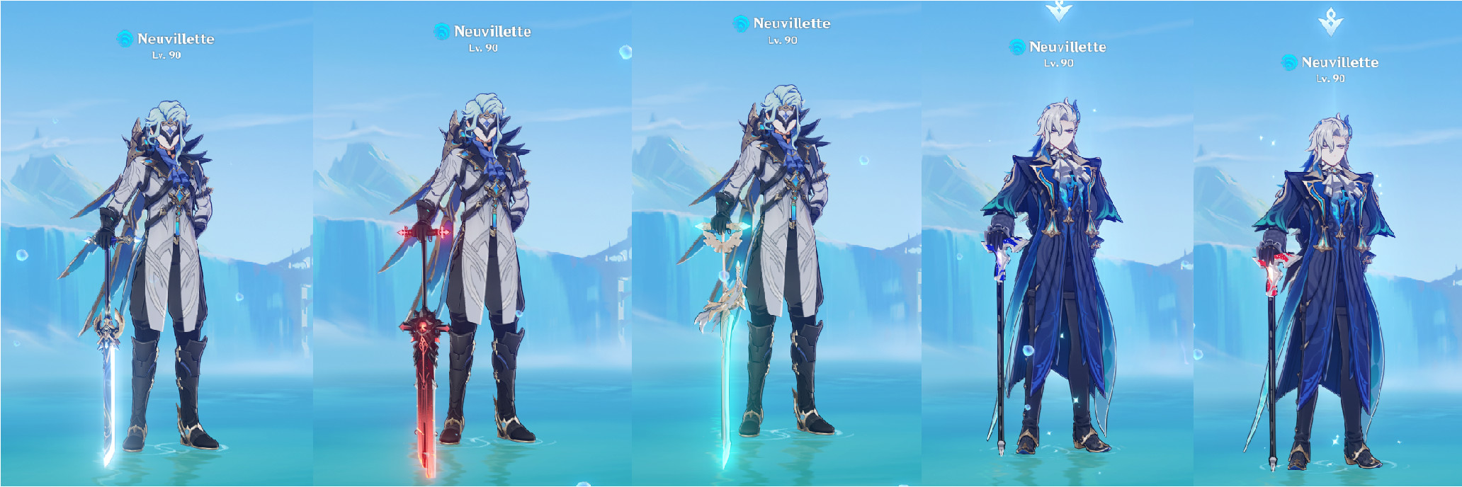 Neuvillette Sword/Cane Variants + Welt Cane