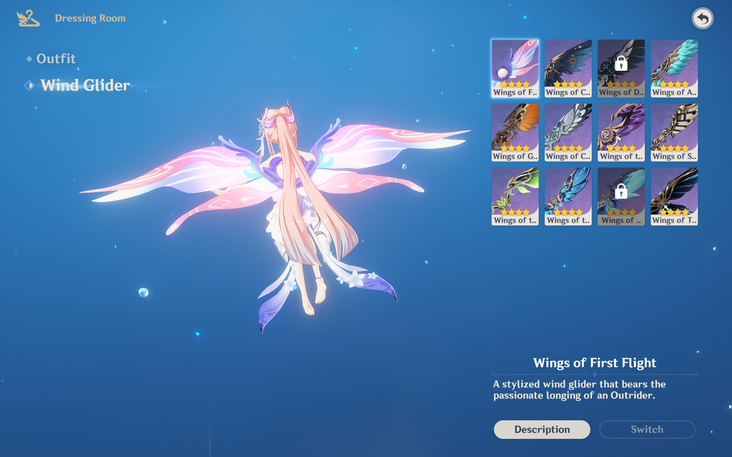 Crystalfly glider