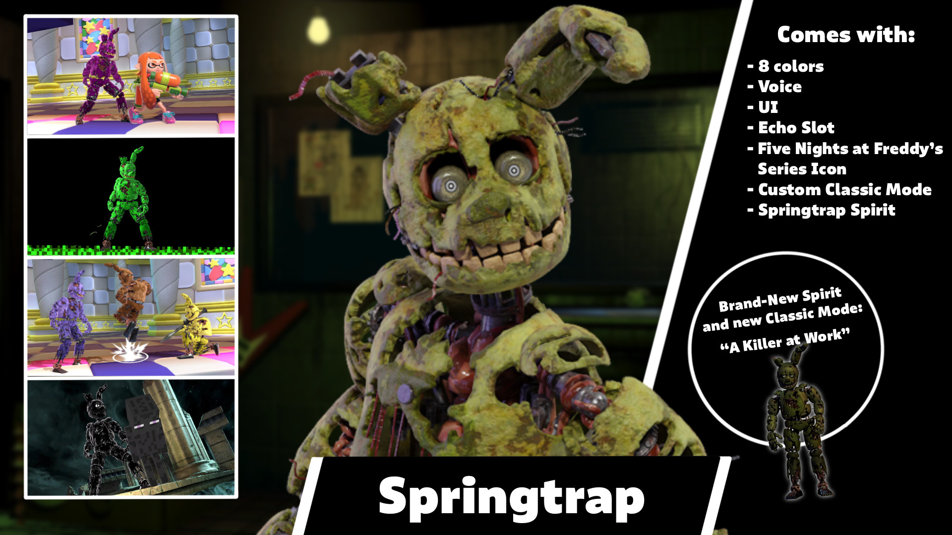 This Springtrap is more scary than the Original (FNaF 4 Mods) 