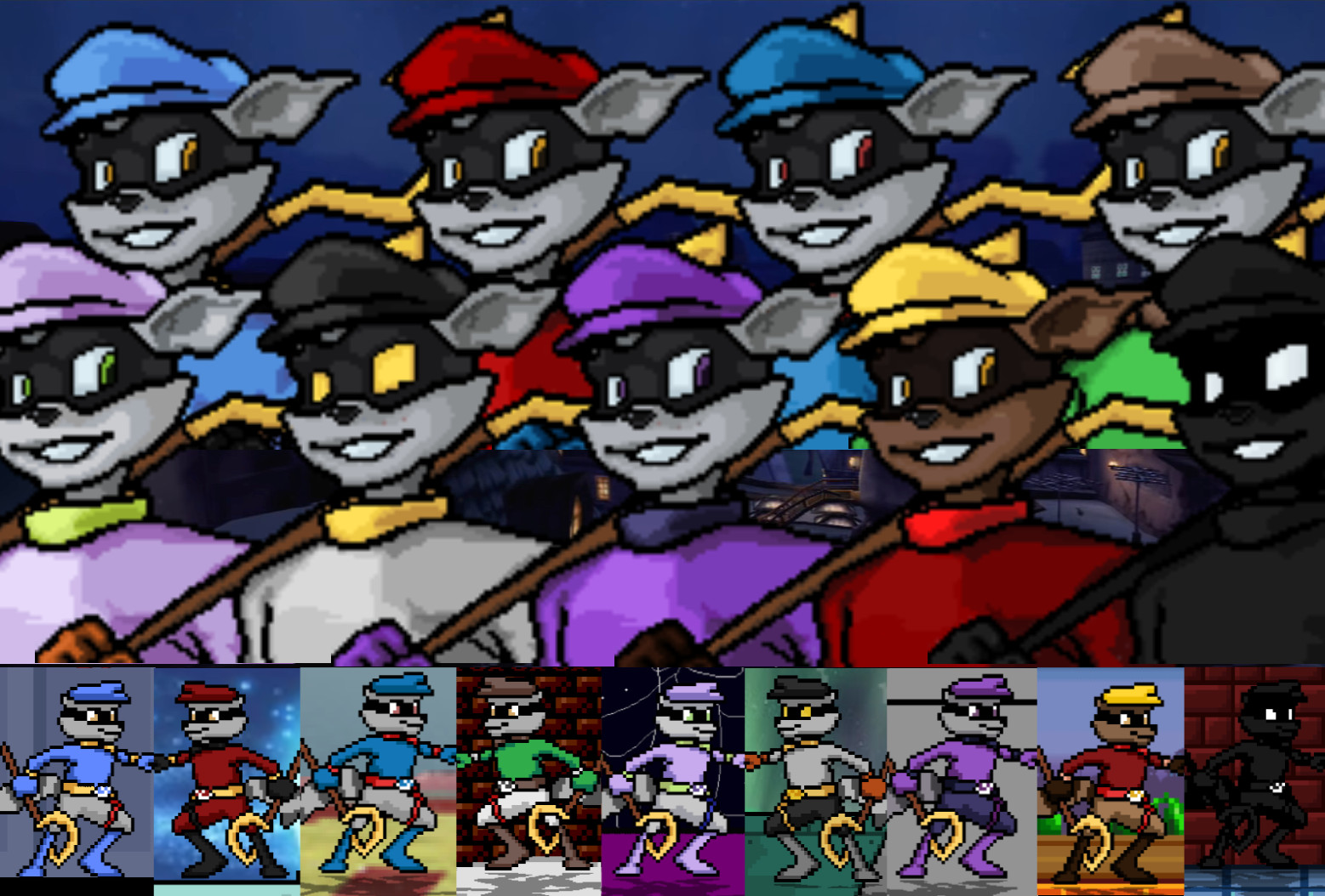 Sly Cooper (Sly Cooper) [CMC+ V8] [Super Smash Bros. Crusade] [Mods]